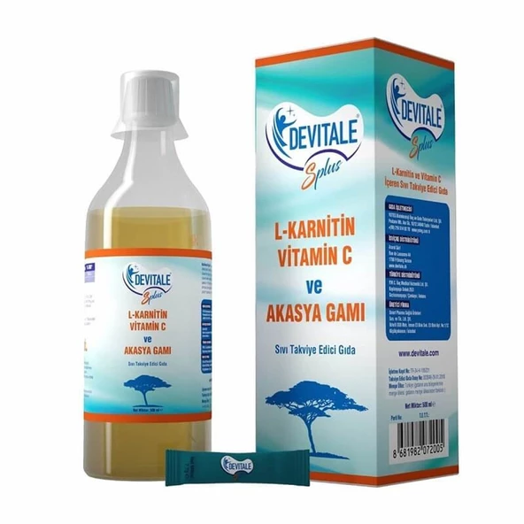 Devitale Splus L-Karnitin & Vitamin C İçeren Sıvı Takviye Edici Gıda 500 ml ürün görseli 1