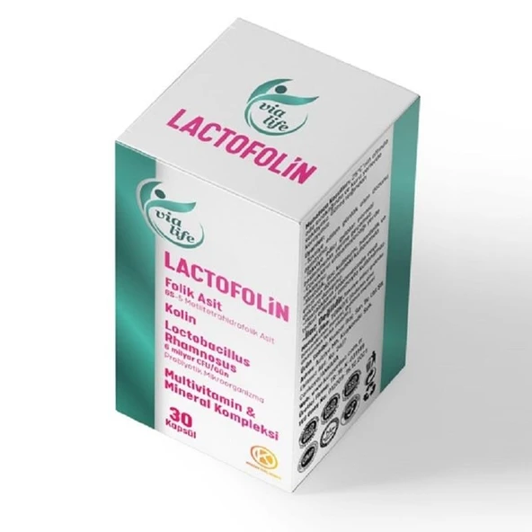 Lactofolin Folik Asit, Kolin, Probiyotik, Multivitamin 30 Kapsül ürün görseli 1