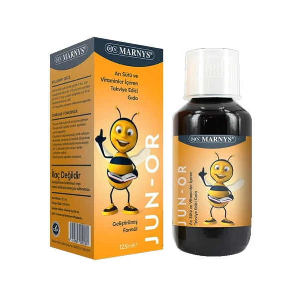 Marnys Junor Arı Sütü ve Multivitamin Şurup 125 ml ürün görseli 1