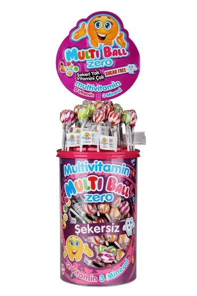 Multiball Lolipop Multivitamin Zero 150'li Paket ürün görseli 1
