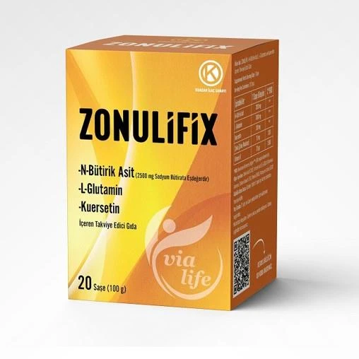 Zonulifix N-Bütirik Asit, L-Glutamin, Kuersetin 20 Şase ürün görseli 1