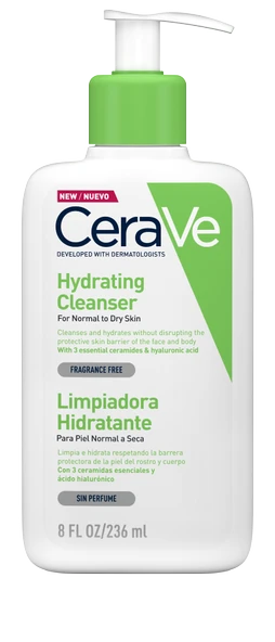 Cerave Nemlendiren Temizleyici Normal & Kuru Ciltler İçin 473 ml ürün görseli 1