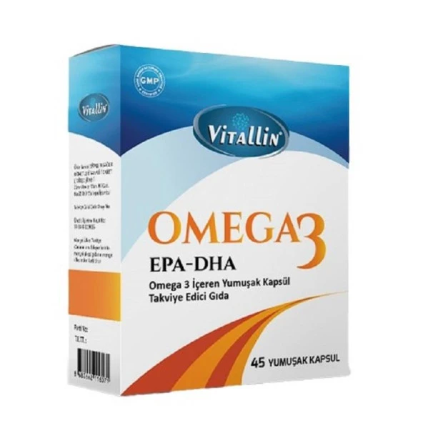 Vitallin Omega 3 45 Yumuşak Kapsül ürün görseli 1