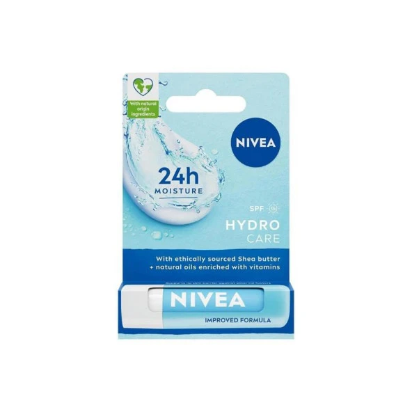 Nivea Hydro Care Spf15 Dudak Bakım Kremi 4.8 gr ürün görseli 1