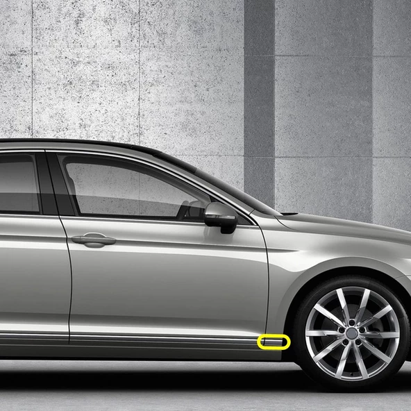 VW Passat B8 2015-2019 Sağ Ön Çamurluk Alt Kromaj Çıtası 3G0853996D ürün görseli 1