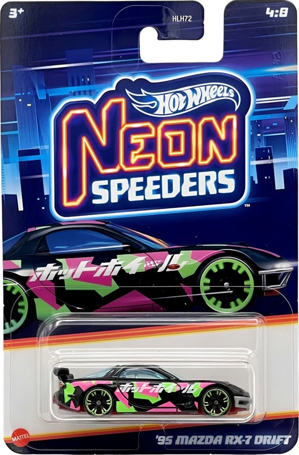 Hot Wheels Neon Speeder Arabalar 95 Mazda Rx 7 Drift HRW70 ürün görseli 1