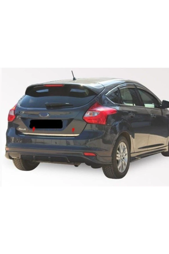Ford Focus Hb Formlu Krom Bagaj Alt Çıtası 2011-2014 ürün görseli 1