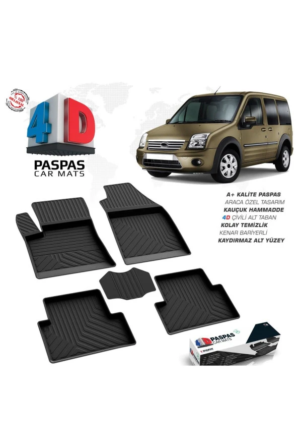 Ford Connect 4D Havuzlu Paspas 2002-2014 A+Kalite ürün görseli 1
