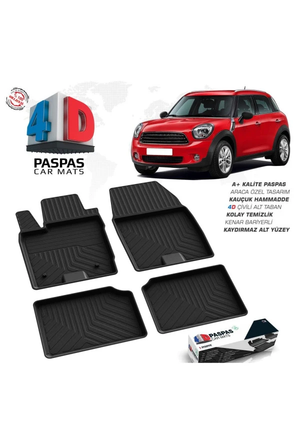 Mini Cooper Countryman 4D Havuzlu Paspas 2010-2017 A+Kalite ürün görseli 1