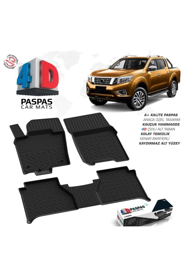 Nissan Navara 4D Havuzlu Paspas 2020 Üzeri A+Kalite ürün görseli 1