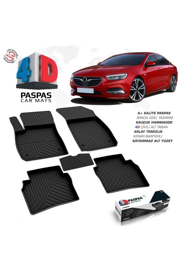 Opel Insignia 4D Havuzlu Paspas 2017 ve Üzeri A+Kalite ürün görseli 1
