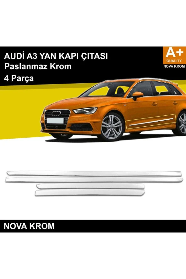 Audi A3 HB SD Krom Kapı Yan Çıtası 2013-2017 ürün görseli 1