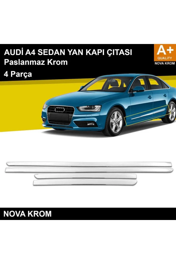 Audi A4 SD Krom Kapı Yan Çıtası 2008-2019 ürün görseli 1