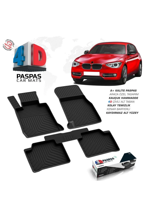 Bmw 1 Serisi F20 4D Havuzlu Paspas 2011-2019 A+Kalite ürün görseli 1