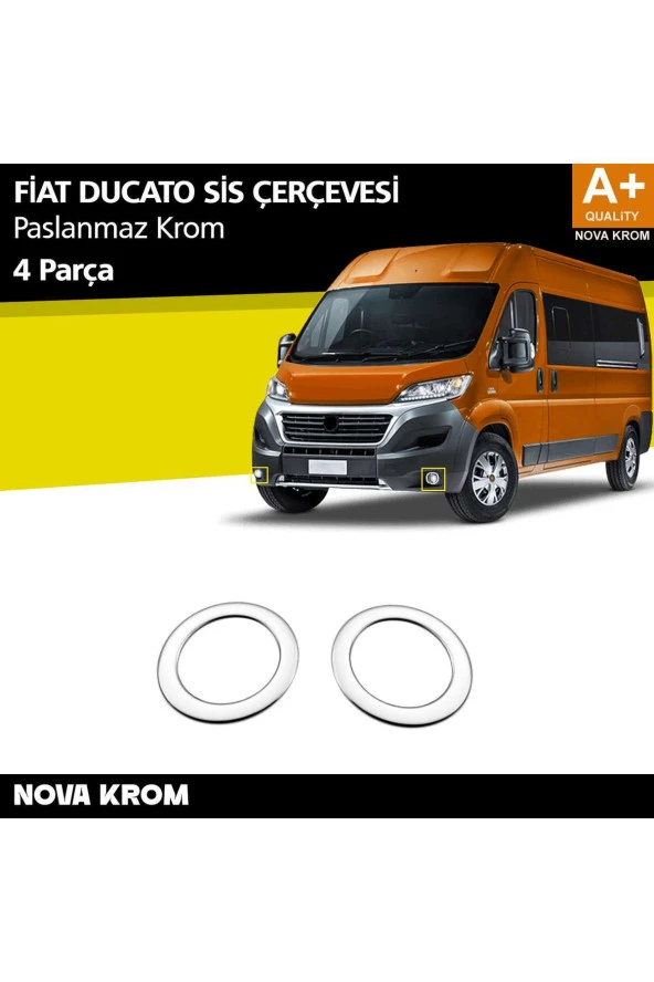 Fiat Ducato Krom Sis Farı Çerçevesi 2 Prç 2014 Üzeri ürün görseli 1