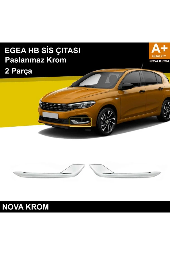 Fiat Egea HB Krom Sis Çıtası 2 Prç. 2020 Üzeri ürün görseli 1