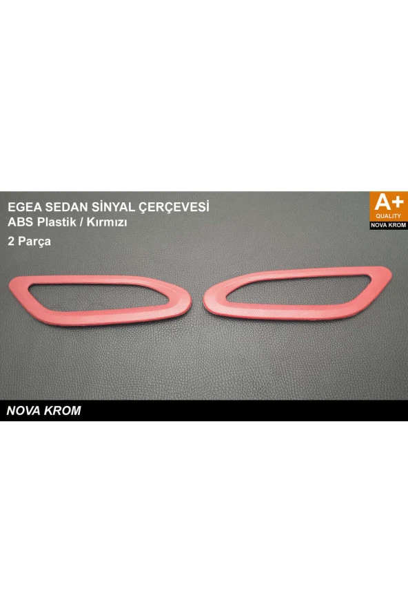 Fiat Egea Sinyal Çerçevesi Abs Plastik 2015 - 2024 (Kırmızı) ürün görseli 1