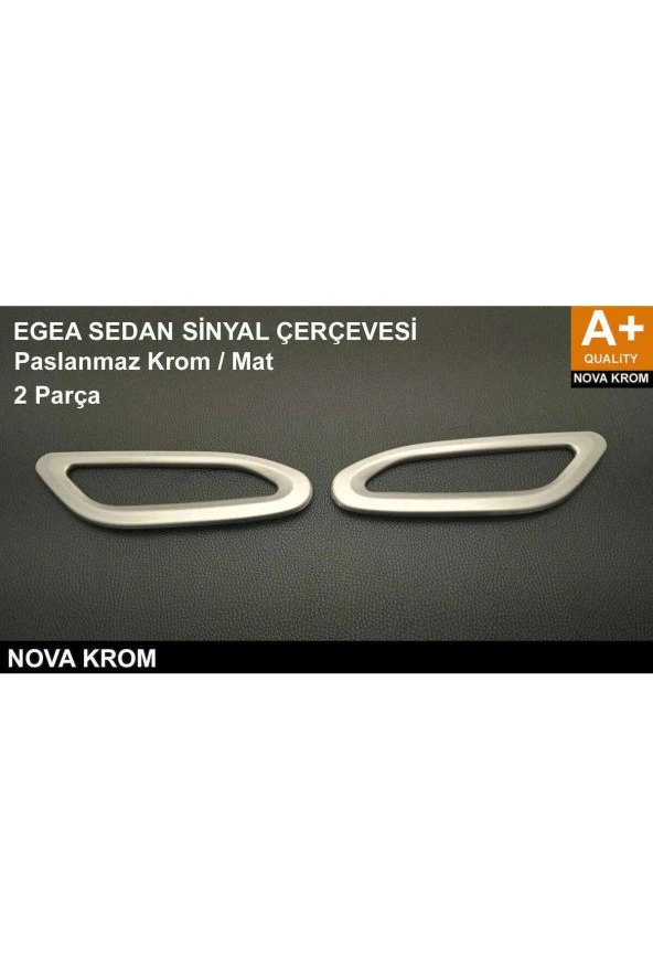 Fiat Egea Sinyal Çerçevesi Paslanmaz Krom + Abs 2015 - 2024 (Mat) ürün görseli 1