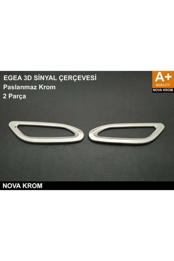 Fiat Egea Sinyal Çerçevesi Paslanmaz Krom + Abs 2015 - 2024 (Parlak) ürün görseli 1