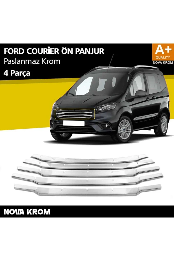 Ford Courier Krom Ön Panjur 5 Prç. 2018 ve Üzeri ürün görseli 1