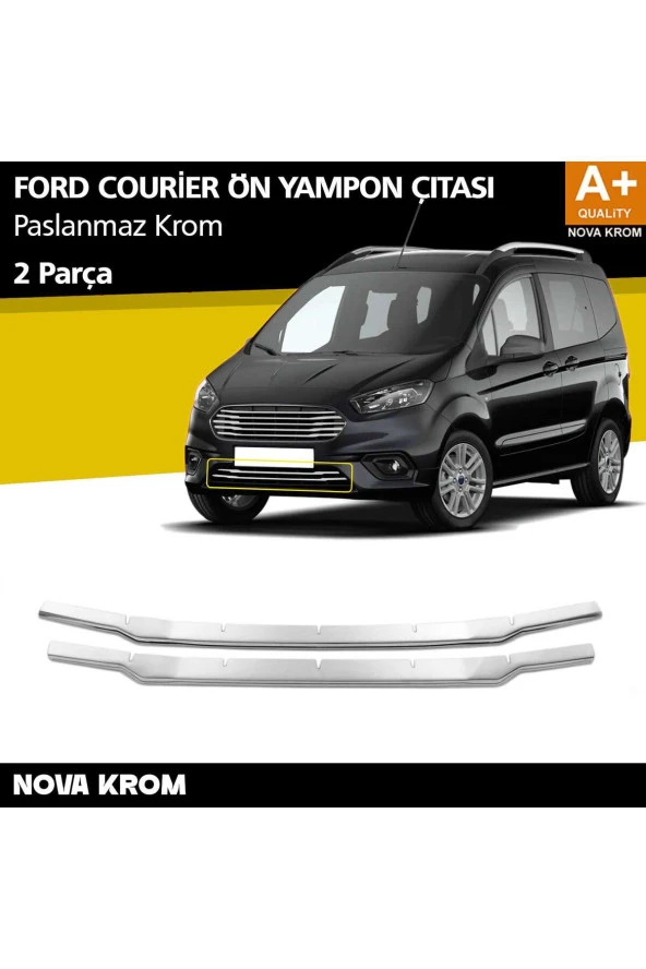 Ford Courier Krom Ön Tampon Çıtası 2 Prç. 2018 Üzeri ürün görseli 1