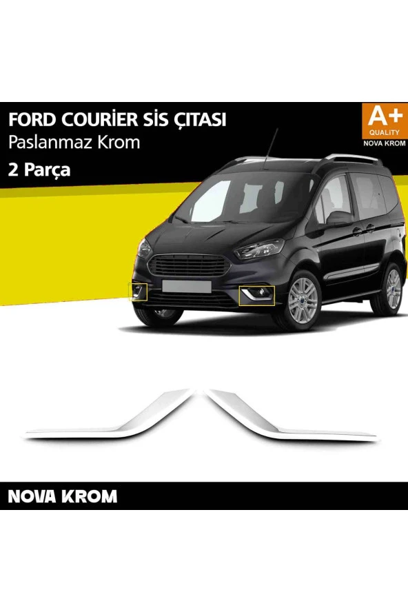 Ford Courier Krom Sis Farı Çerçevesi 2 Prç. 2018 ve Üzeri ürün görseli 1