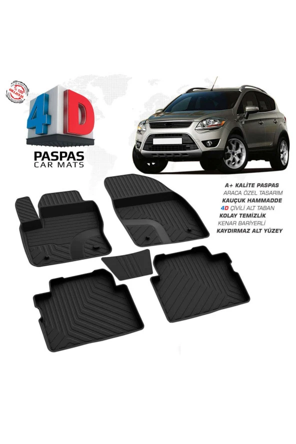 Ford Kuga 1 4D Havuzlu Paspas 2008-2013 A+Kalite ürün görseli 1