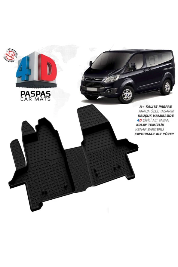 Ford Tourneo Custom 4D Havuzlu Paspas 2012 Üzeri A+Kalite ürün görseli 1