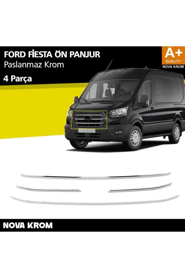 Ford Transit Krom Ön Panjur 4 Prç. 2018 Üzeri ürün görseli 1