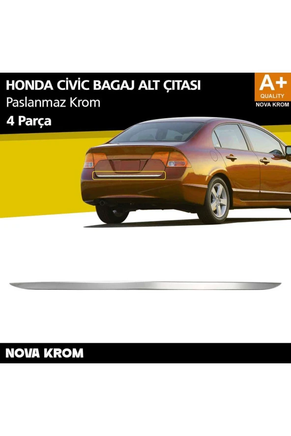Honda Civic Krom Bagaj Alt Çıta 2006-2012 ürün görseli 1