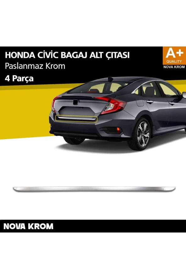 Honda Civic Krom Bagaj Alt Çıta 2016-2021 ürün görseli 1