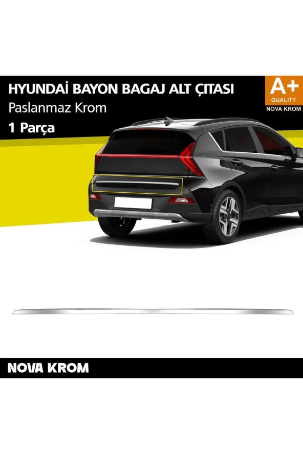 Hyundai Bayon Krom Bagaj Alt Çıtası 2021 Üzeri ürün görseli 1