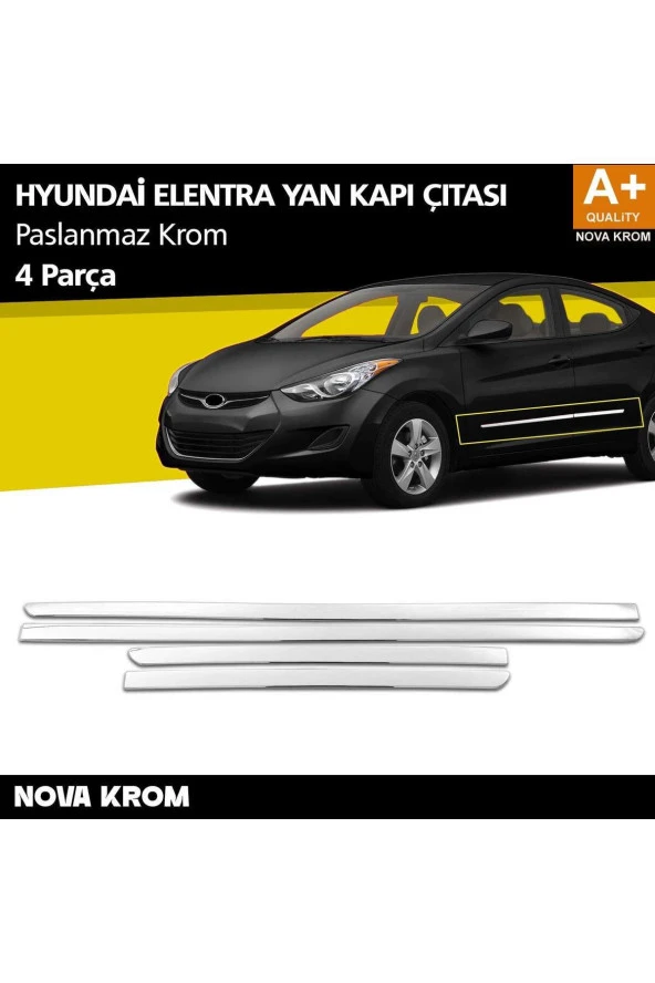Hyundai Elantra Krom Kapı Yan Çıtası 2011 Üzeri ürün görseli 1