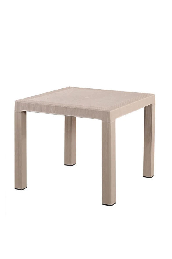 Almina Bambu Rattan Masa 90X90 Camsız ürün görseli 1