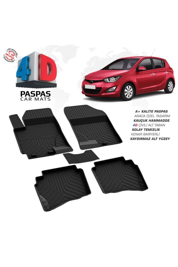 Hyundai i20 4D Havuzlu Paspas 2009-2014 A+Kalite ürün görseli 1