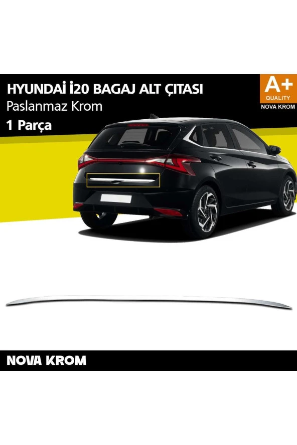 Hyundai i20 Krom Bagaj Alt Çıtası 2020 Üzeri ürün görseli 1