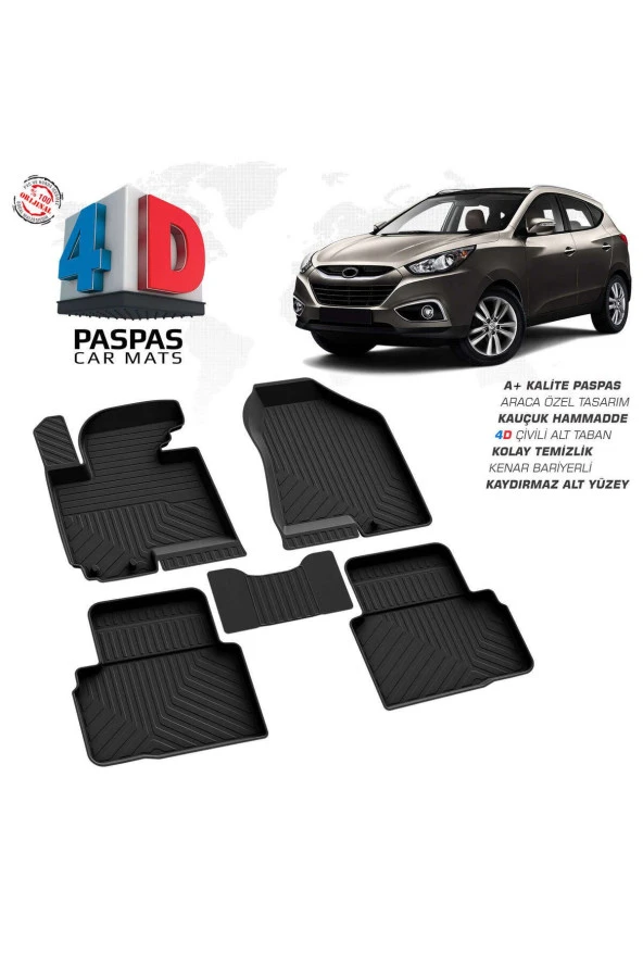 Hyundai ix35 4D Havuzlu Paspas 2010-2017 ürün görseli 1