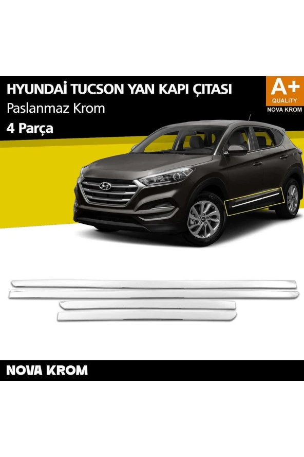 Hyundai Tucson Krom Kapı Yan Çıtası 4 Prç 2015-2018 ürün görseli 1