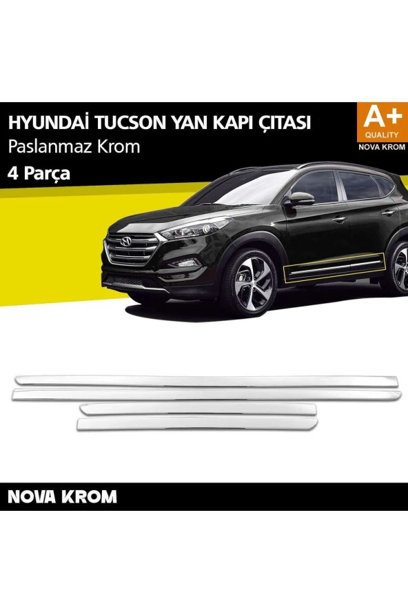 Hyundai Tucson Krom Kapı Yan Çıtası 4 Prç 2018-2021 ürün görseli 1