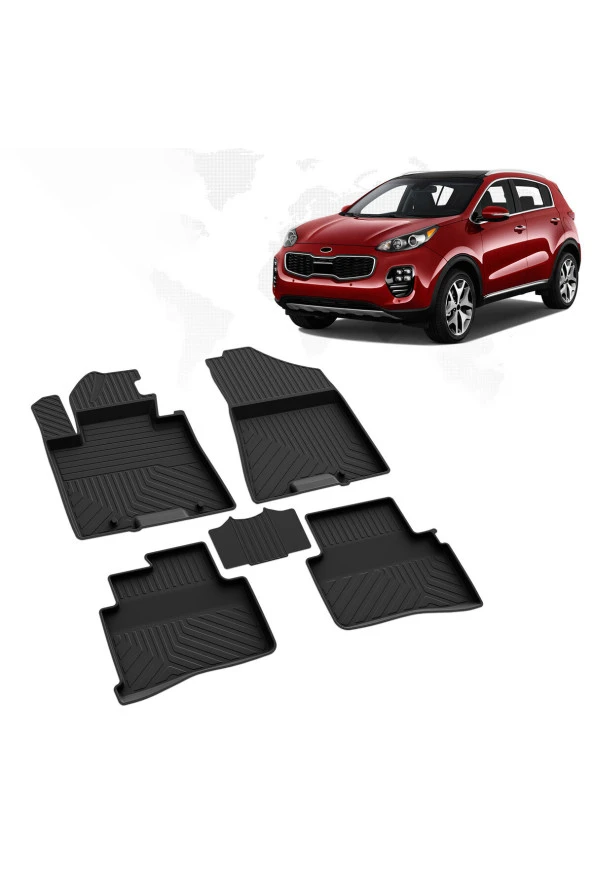 Kia Sportage 4D Havuzlu Paspas 2016-2021 A+Kalite ürün görseli 1