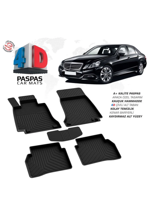 Mercedes E Serisi W212 4D Havuzlu Paspas 2009-2016 A+Kalite ürün görseli 1