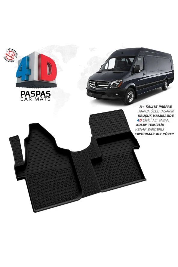 Mercedes Sprinter W906 4D Havuzlu Paspas 2006 Üzeri Ön Tek Koltuk ürün görseli 1