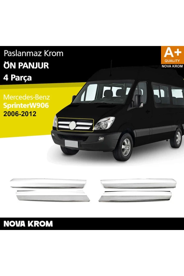Mercedes Sprinter W906 Krom Ön Panjur 4 Prç 2006-2012 ürün görseli 1
