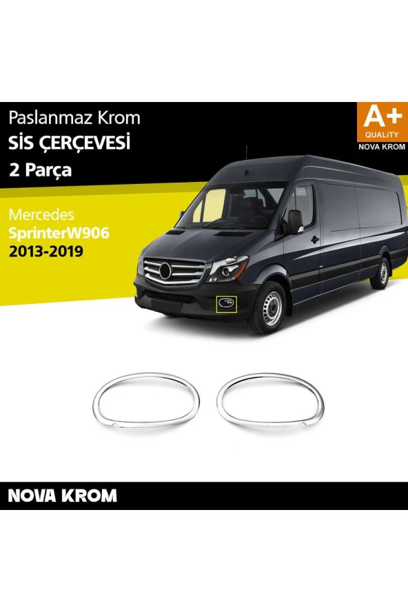 Mercedes Sprinter W906 Krom Sis Çerçevesi 2 Prç. 2013-2018 ürün görseli 1