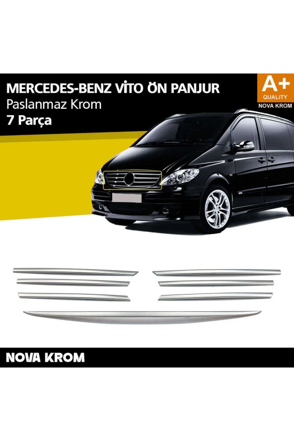 Mercedes Vito Krom Ön Panjur 7 Prç 2004-2010 ürün görseli 1