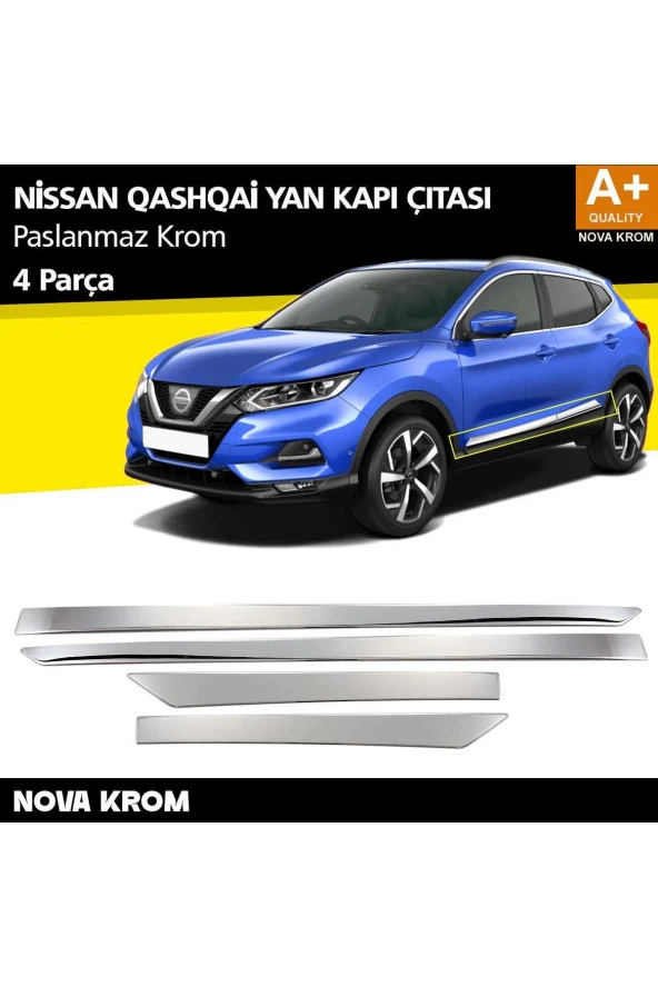 Nissan Qashqai Krom Yan Kapı Çıtası 4 Prç 2014-2021 ürün görseli 1