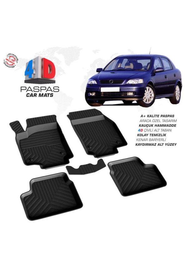 Opel Astra G 4D Havuzlu Paspas 1998 ve Üzeri A+Kalite ürün görseli 1