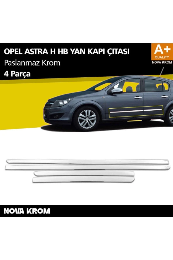 Opel Astra H HB Krom Kapı Yan Çıtası 2004 Üzeri ürün görseli 1