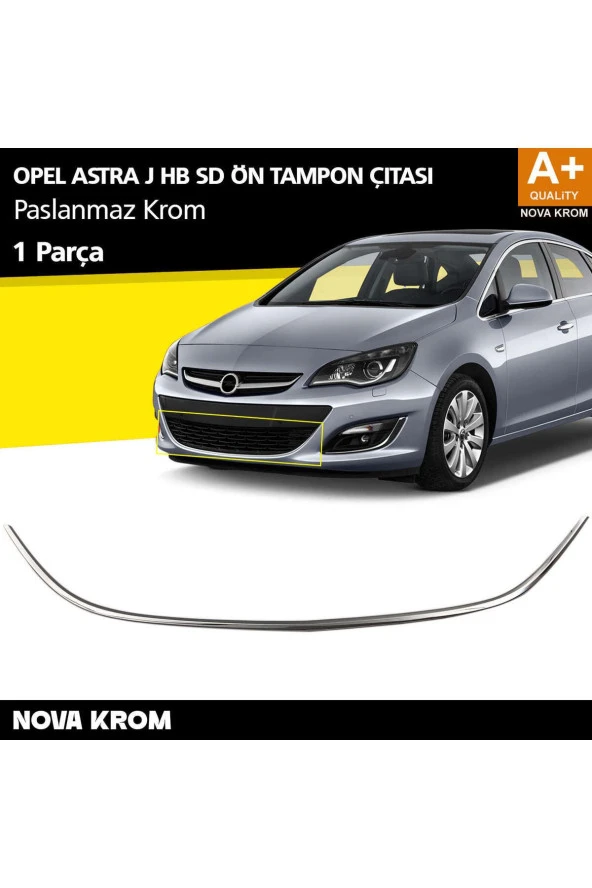 Opel Astra J Krom Ön Tampon Çıtası 2012 Üzeri ürün görseli 1