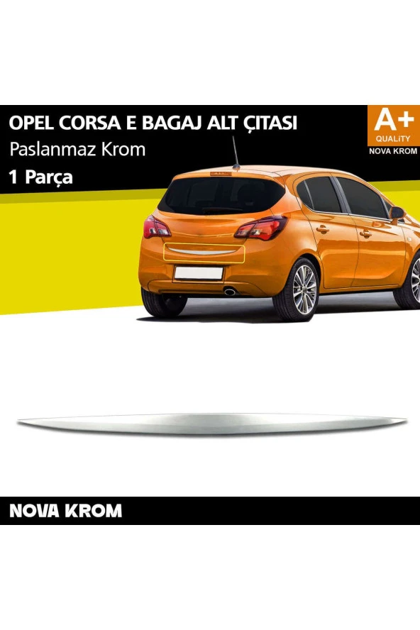 Opel Corsa E Krom Bagaj Alt Çıtası 2015-2019 ürün görseli 1